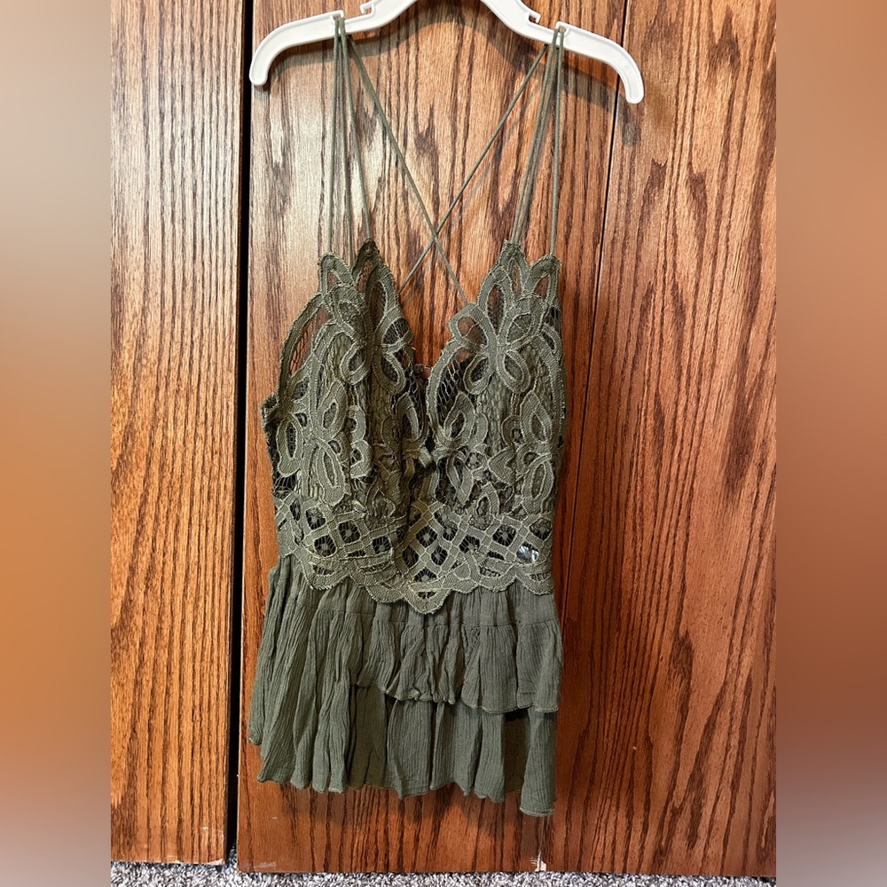 Free people green tank